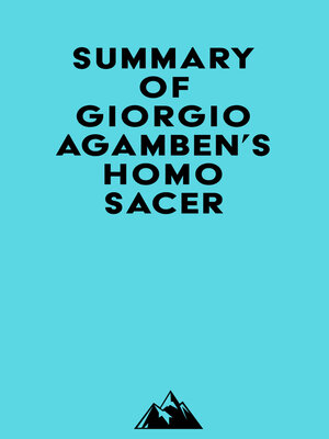 cover image of Summary of Giorgio Agamben's Homo Sacer